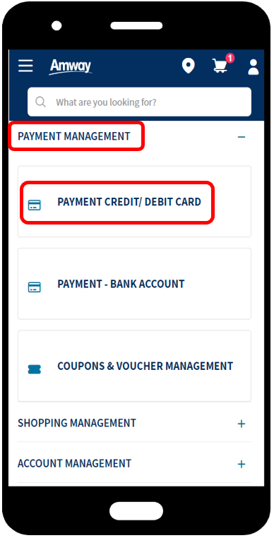 How to add credit/debit card to my account? – Amway MSB