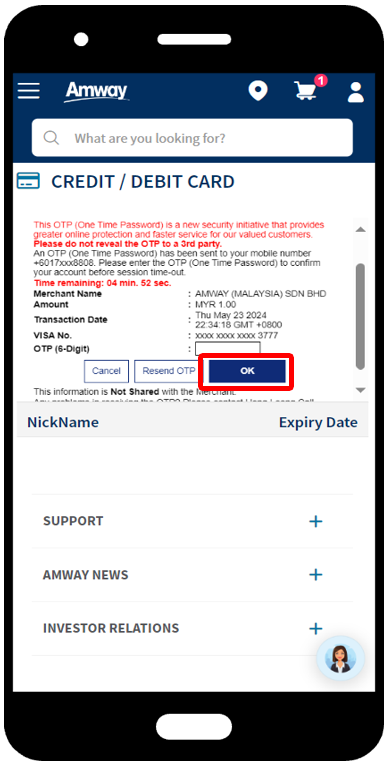 How to add credit/debit card to my account? – Amway MSB