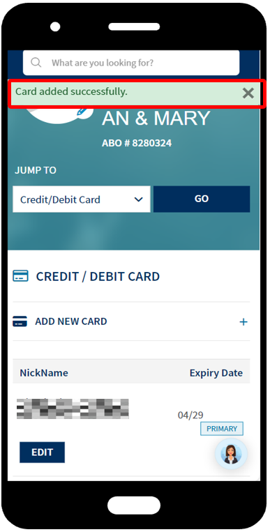 How to add credit/debit card to my account? – Amway MSB